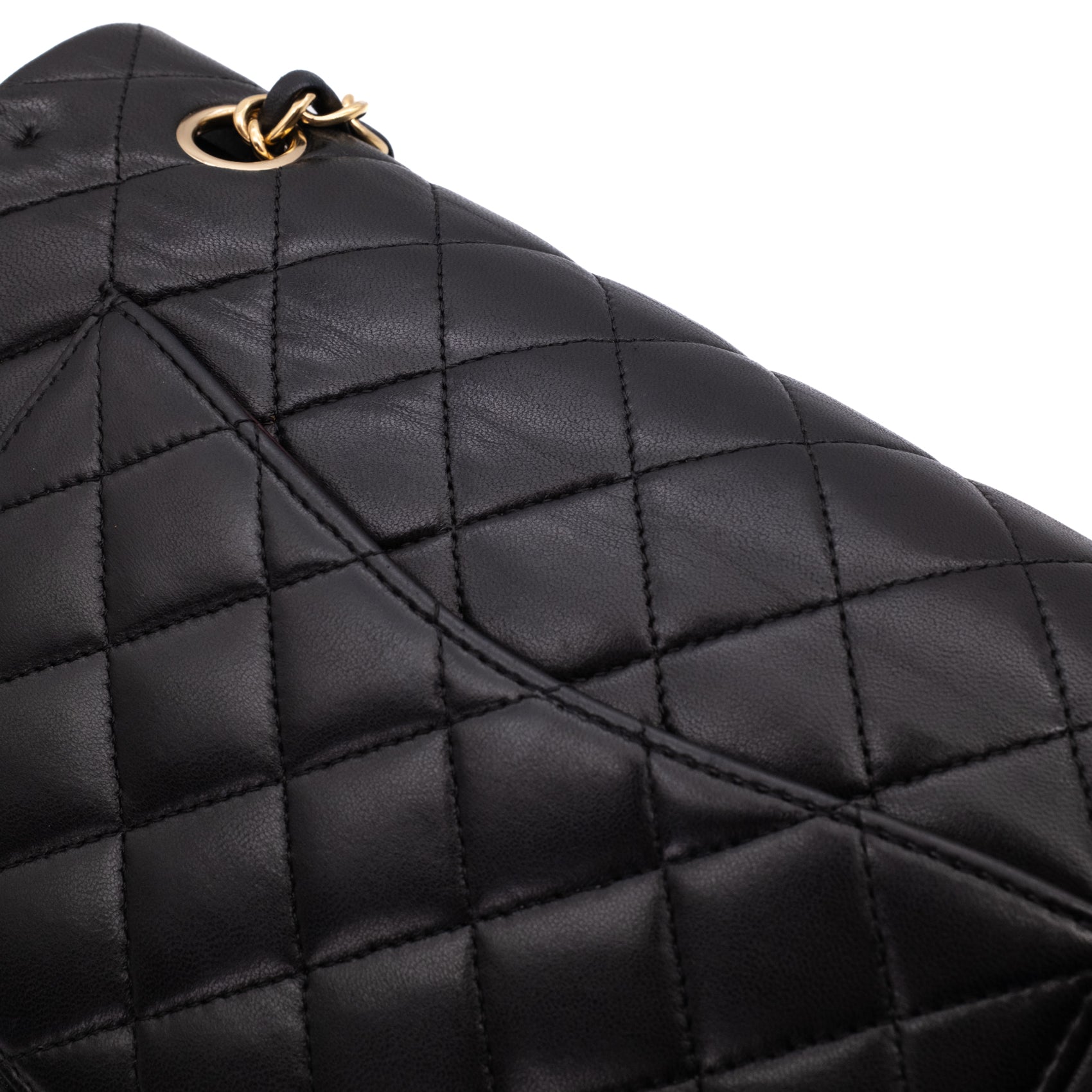 Chanel Classic Double Flap Medium Lammleder Schwarz 24k GHW