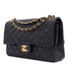 Chanel Classic Double Flap Medium Lammleder Schwarz 24k GHW