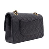 Chanel Classic Double Flap Medium Lammleder Schwarz 24k GHW