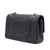 Chanel Classic Double Flap Medium Lammleder Schwarz 24k GHW