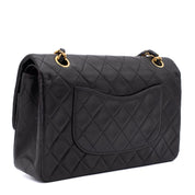Chanel Classic Double Flap Bag Medium Lammleder Schwarz 24 GHW