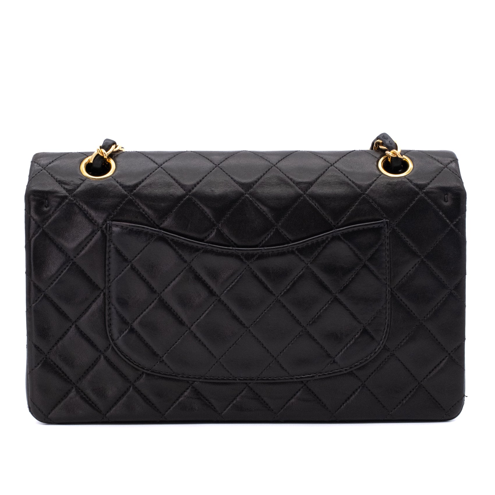 Chanel Classic Double Flap Bag Medium Lammleder Schwarz 24 GHW