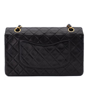 Chanel Classic Double Flap Bag Medium Lammleder Schwarz 24 GHW
