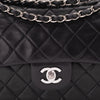 Chanel Classic Double Flap Medium Lammleder Schwarz SHW