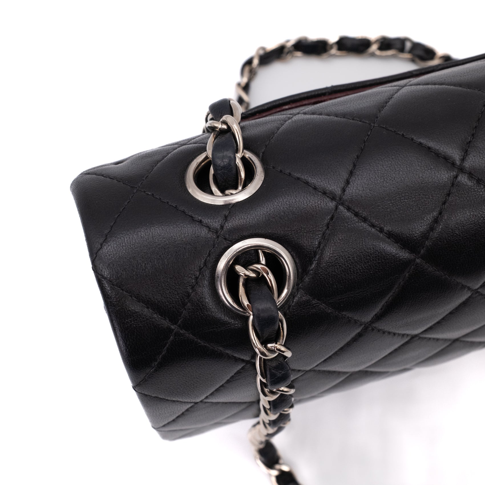 Chanel Classic Double Flap Medium Lammleder Schwarz SHW