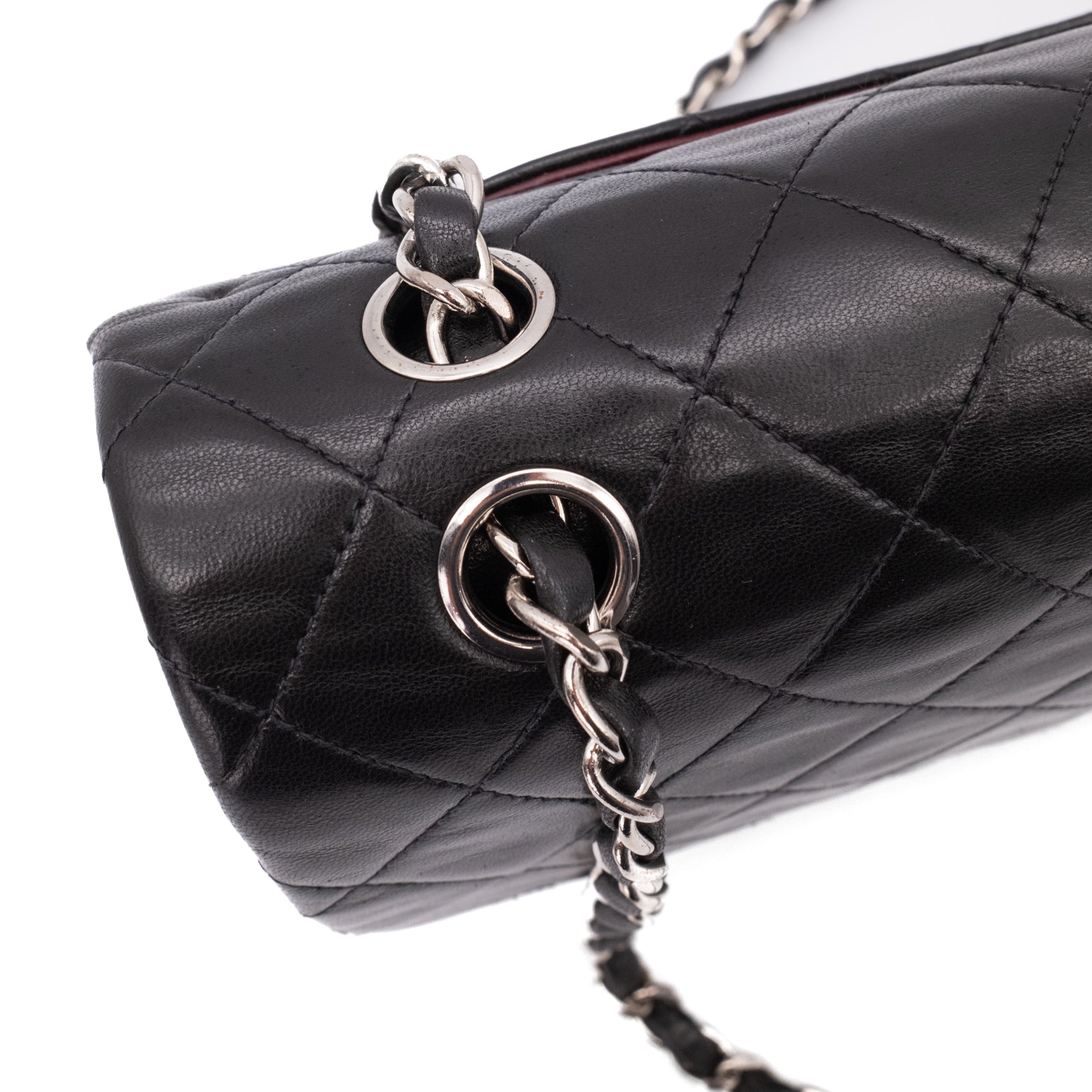 Chanel Classic Double Flap Medium Lammleder Schwarz SHW
