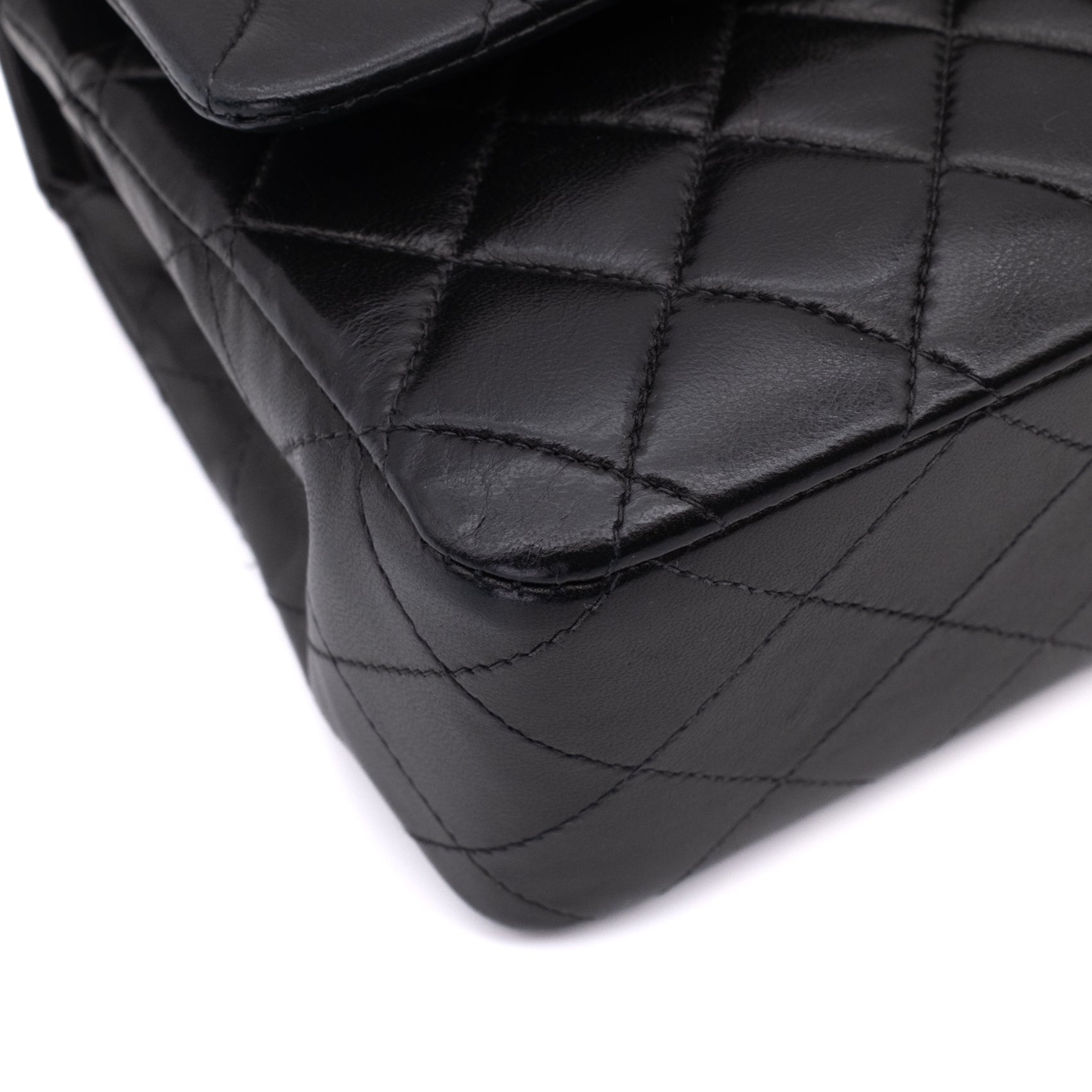 Chanel Classic Double Flap Medium Lammleder Schwarz SHW