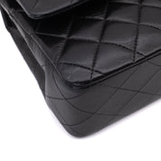 Chanel Classic Double Flap Medium Lammleder Schwarz SHW