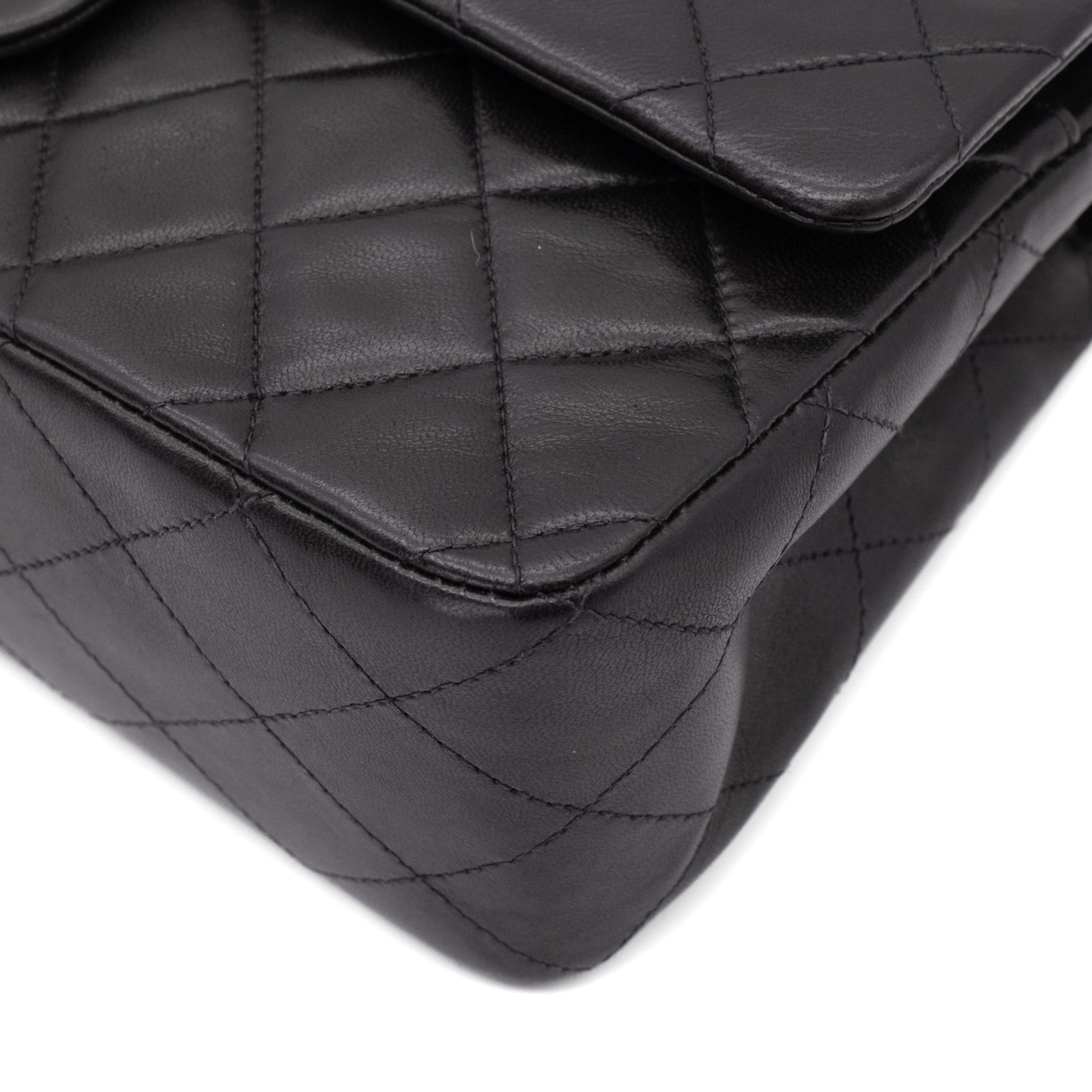 Chanel Classic Double Flap Medium Lammleder Schwarz SHW