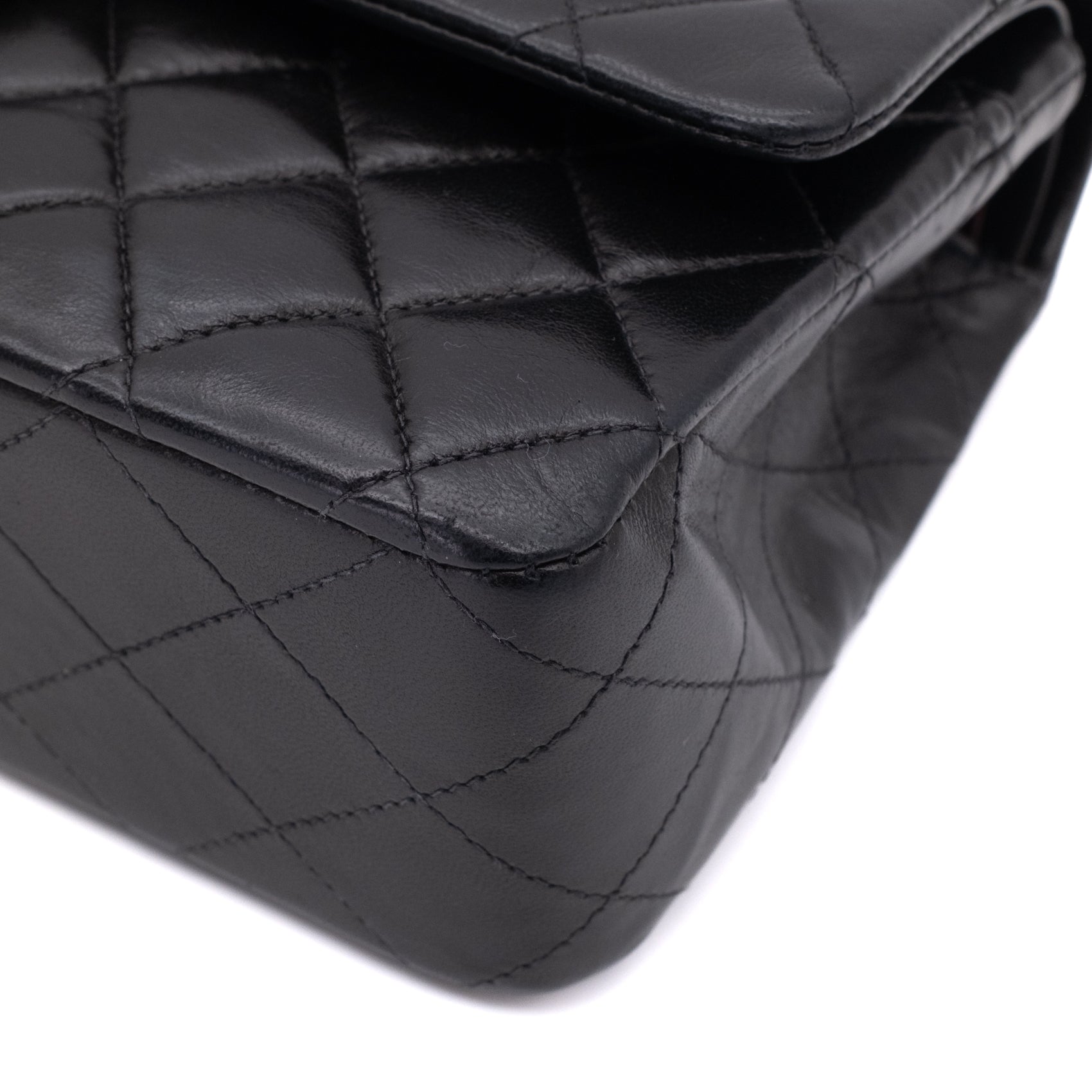 Chanel Classic Double Flap Medium Lammleder Schwarz SHW