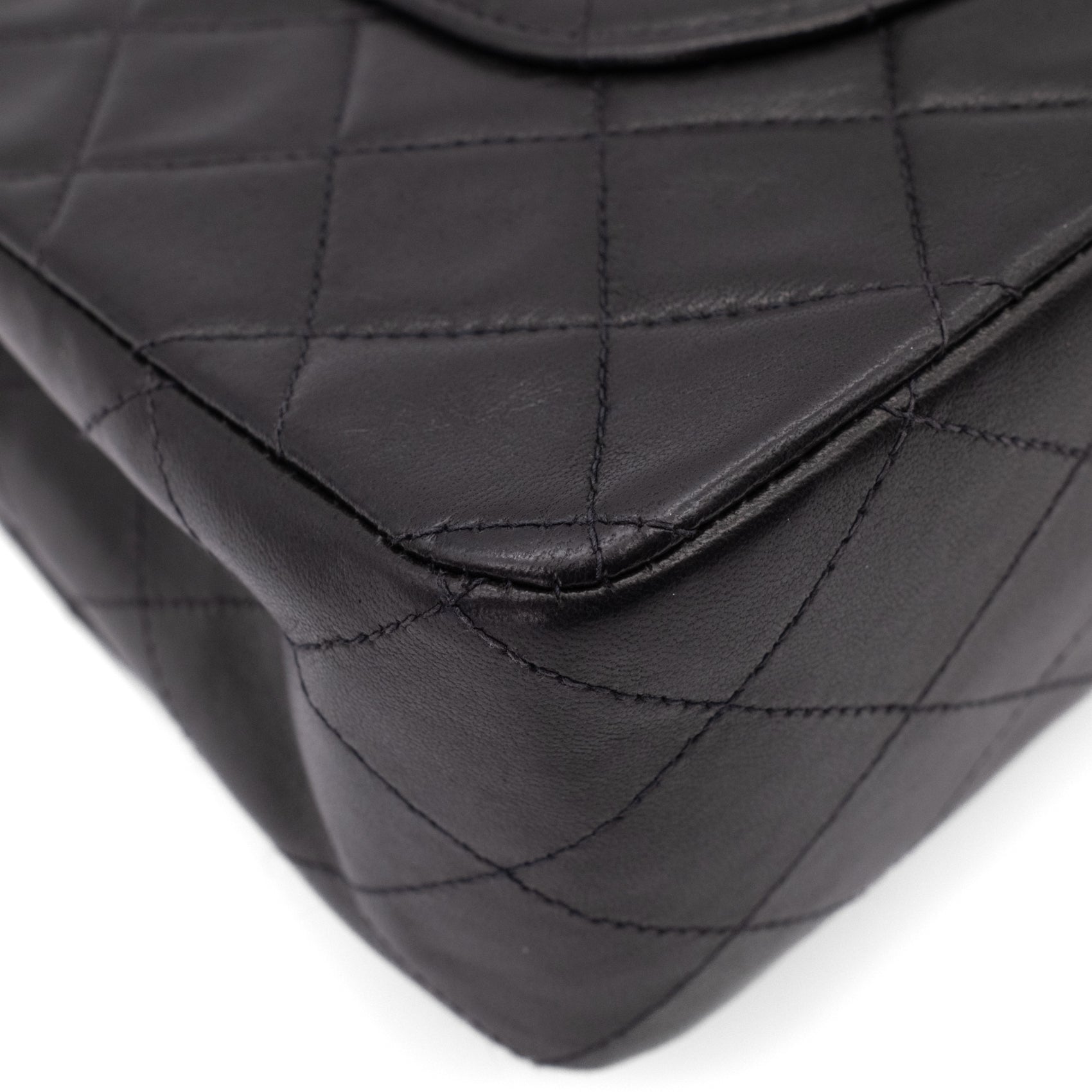 Chanel Classic Double Flap Medium Lammleder Schwarz SHW