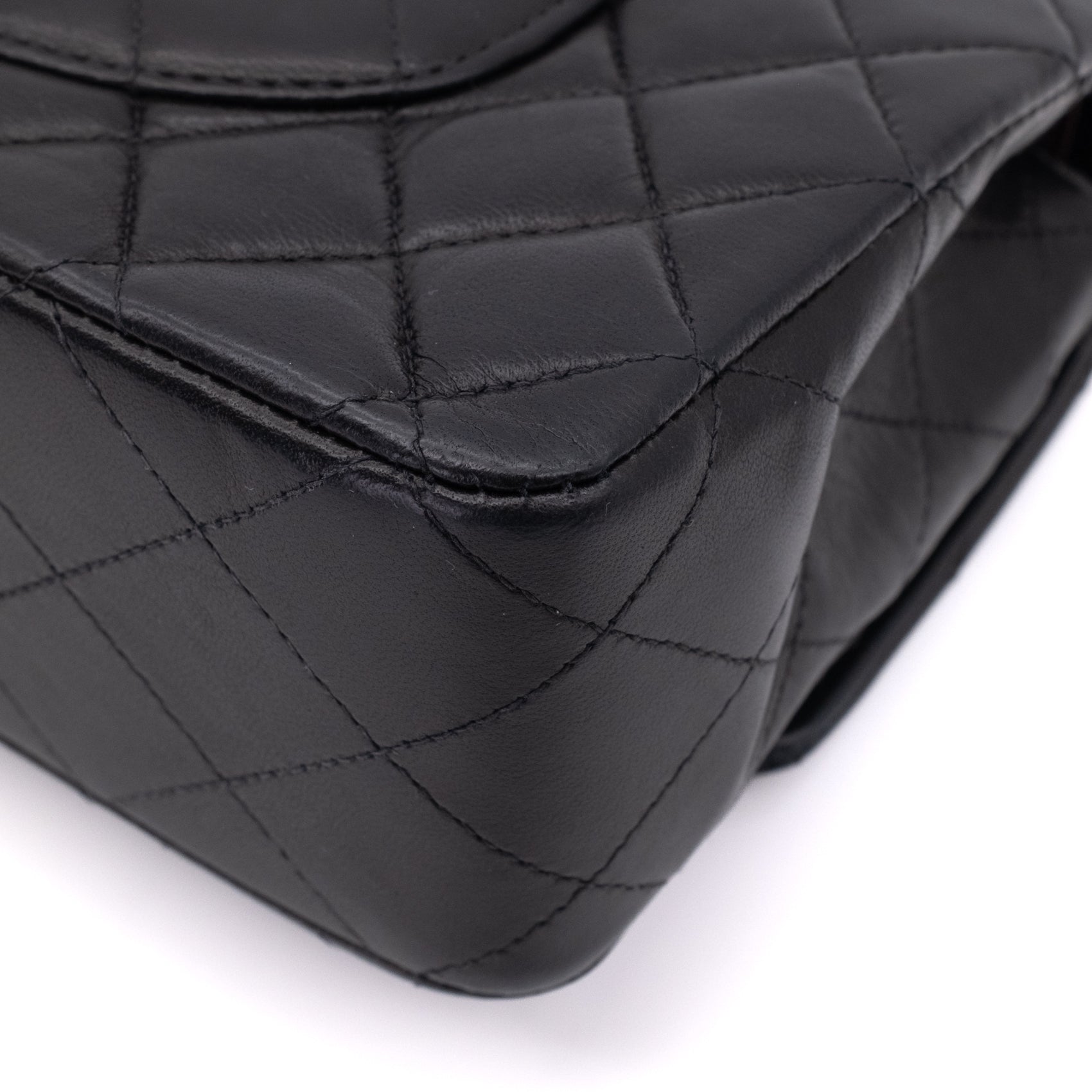 Chanel Classic Double Flap Medium Lammleder Schwarz SHW