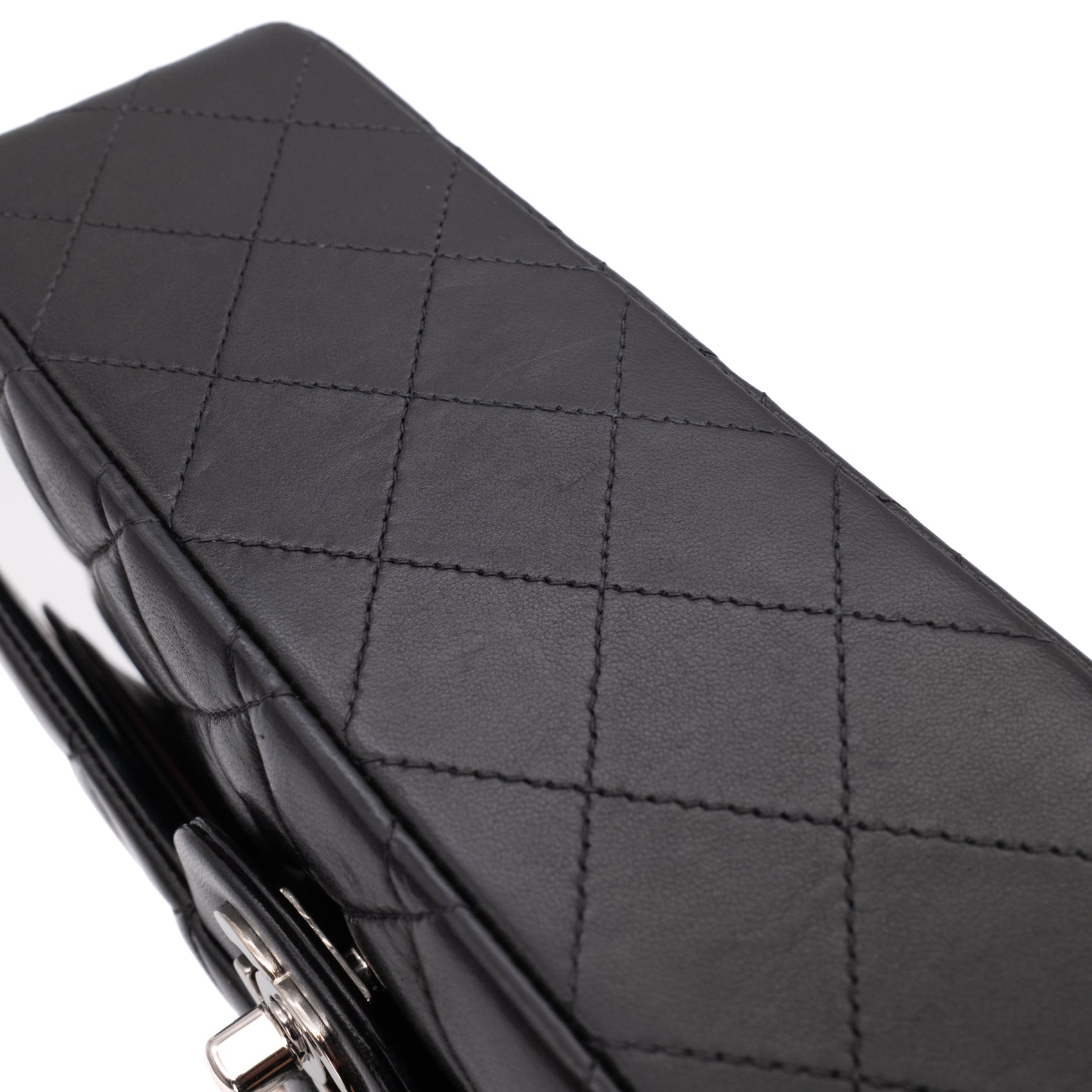 Chanel Classic Double Flap Medium Lammleder Schwarz SHW