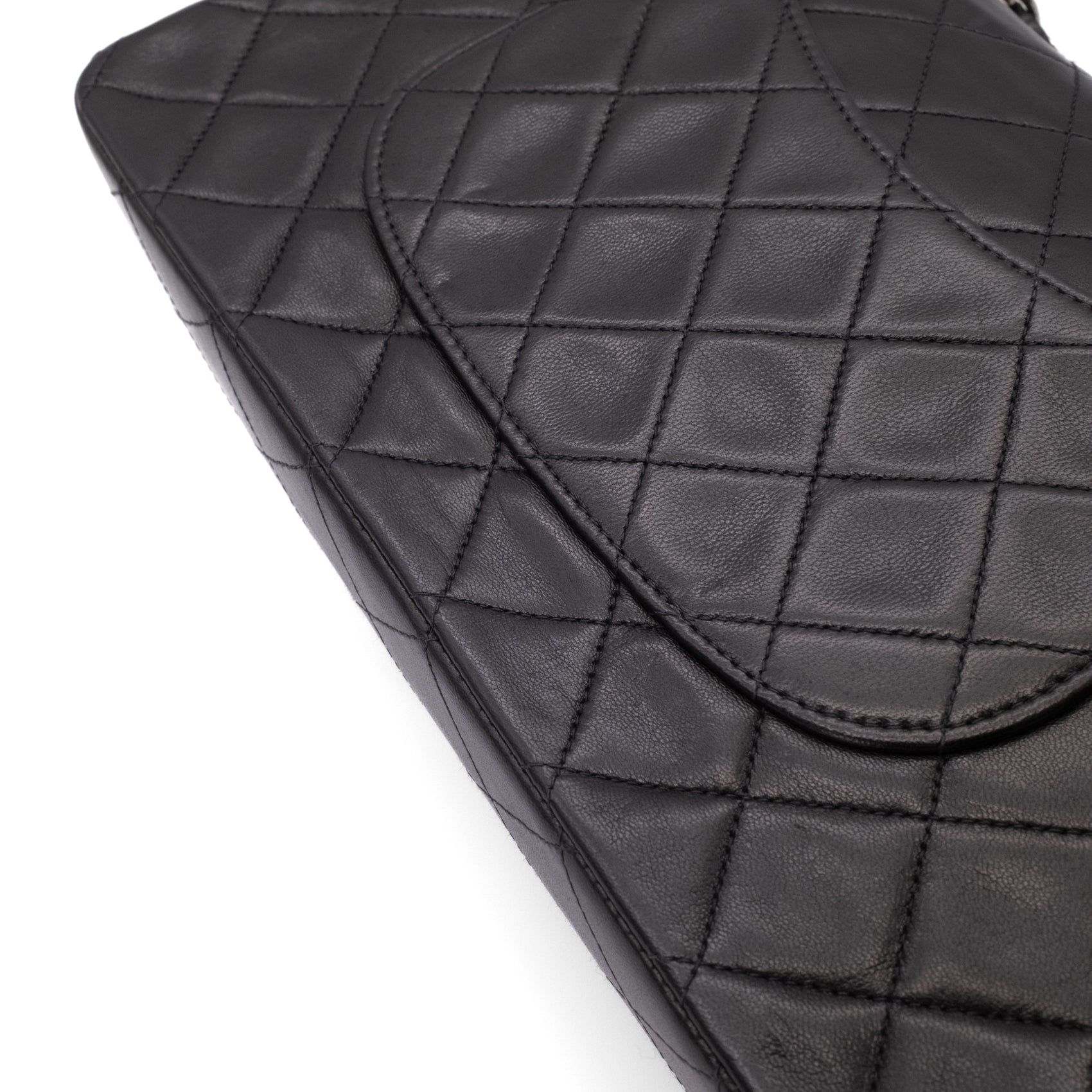 Chanel Classic Double Flap Medium Lammleder Schwarz SHW