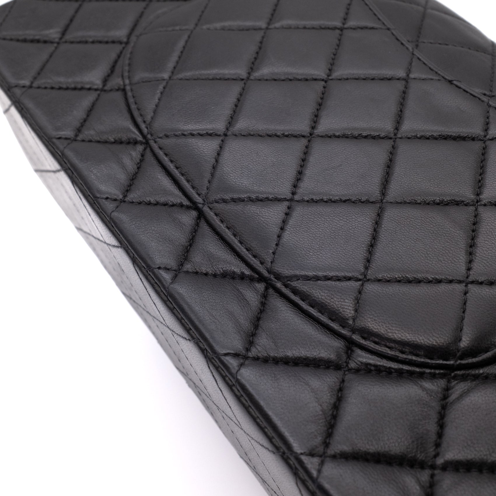 Chanel Classic Double Flap Medium Lammleder Schwarz SHW