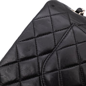 Chanel Classic Double Flap Medium Lammleder Schwarz SHW