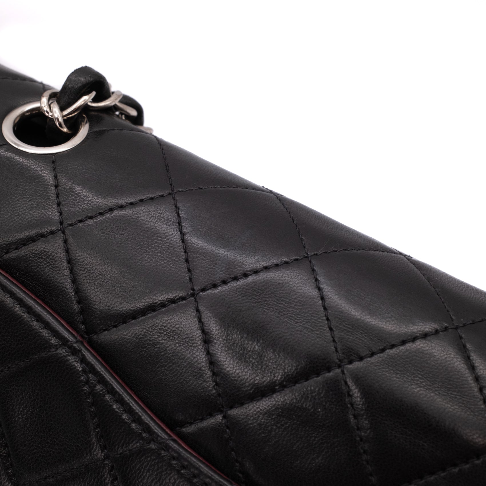 Chanel Classic Double Flap Medium Lammleder Schwarz SHW