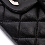 Chanel Classic Double Flap Medium Lammleder Schwarz SHW