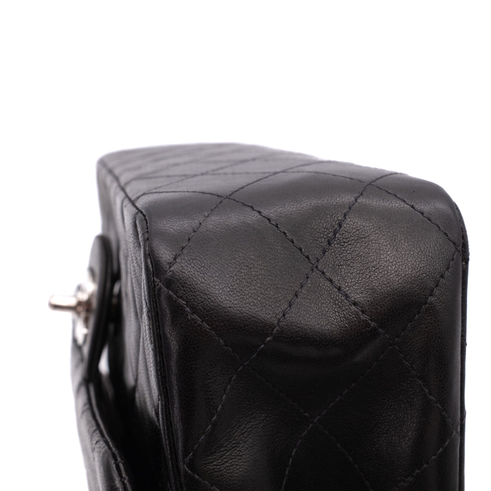 Chanel Classic Double Flap Medium Lammleder Schwarz SHW