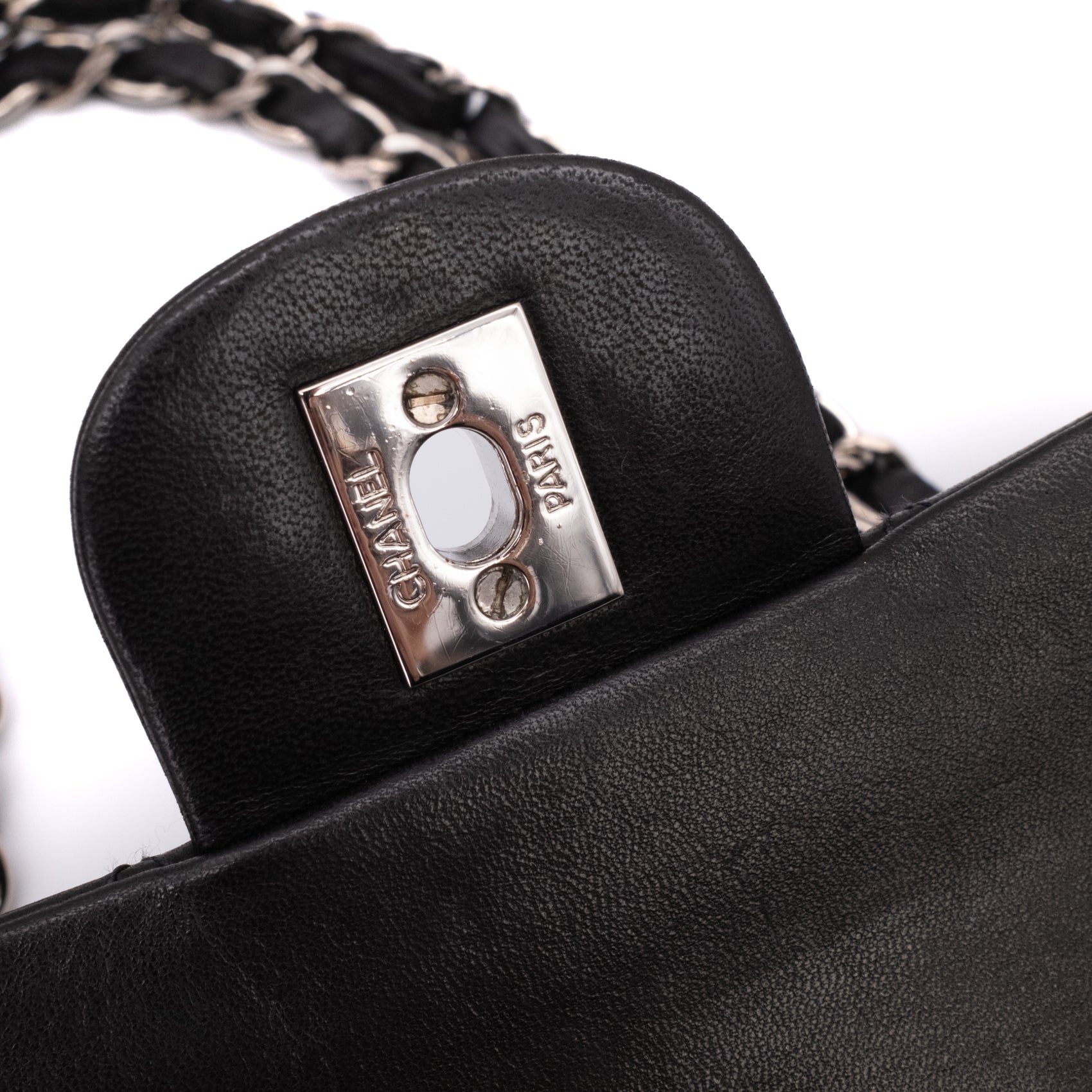 Chanel Classic Double Flap Medium Lammleder Schwarz SHW