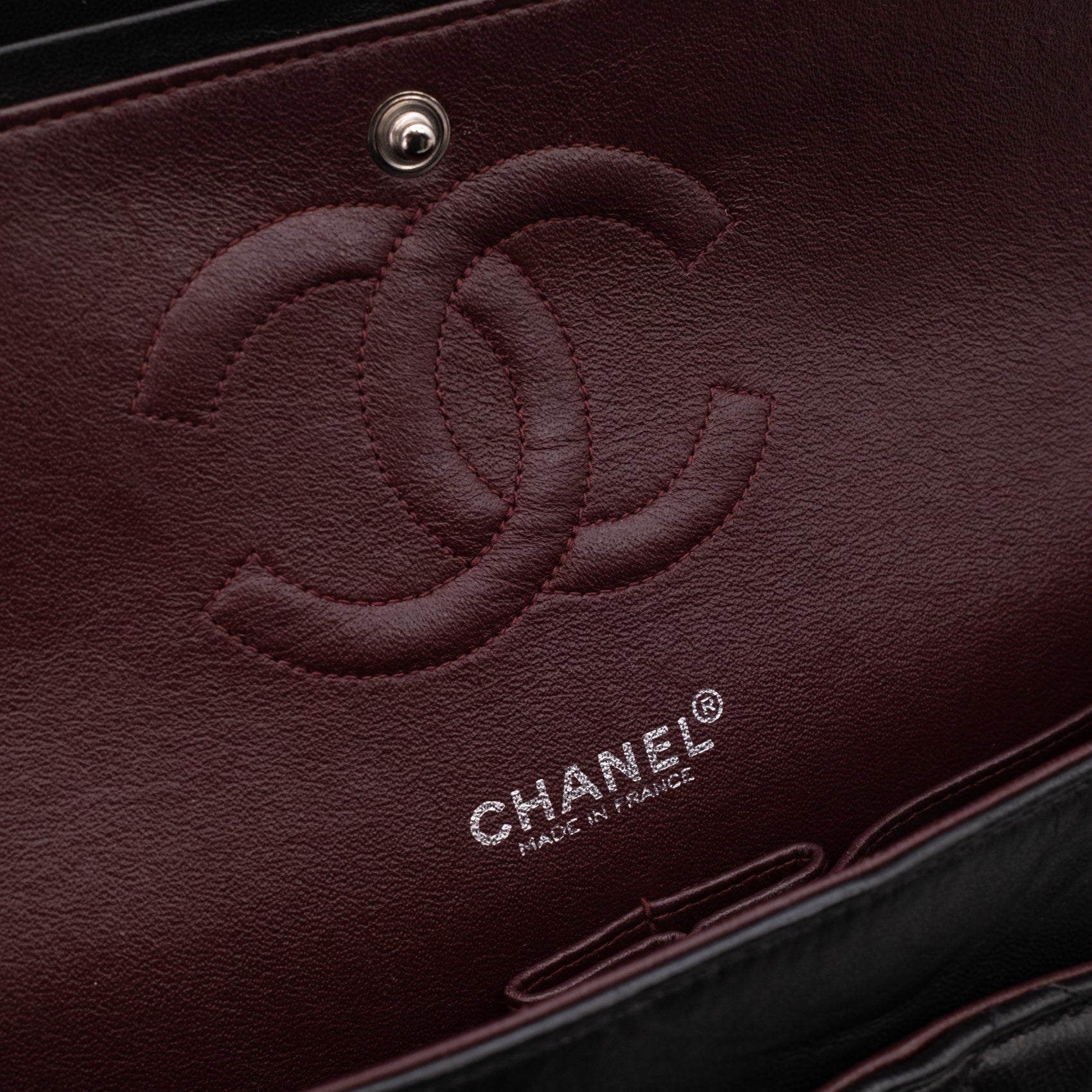 Chanel Classic Double Flap Medium Lammleder Schwarz SHW