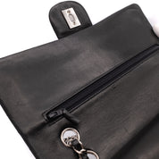 Chanel Classic Double Flap Medium Lammleder Schwarz SHW