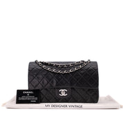 Chanel Classic Double Flap Medium Lammleder Schwarz SHW