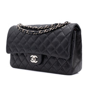 Chanel Classic Double Flap Medium Lammleder Schwarz SHW