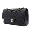 Chanel Classic Double Flap Medium Lammleder Schwarz SHW