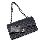 Chanel Classic Double Flap Medium Lammleder Schwarz SHW