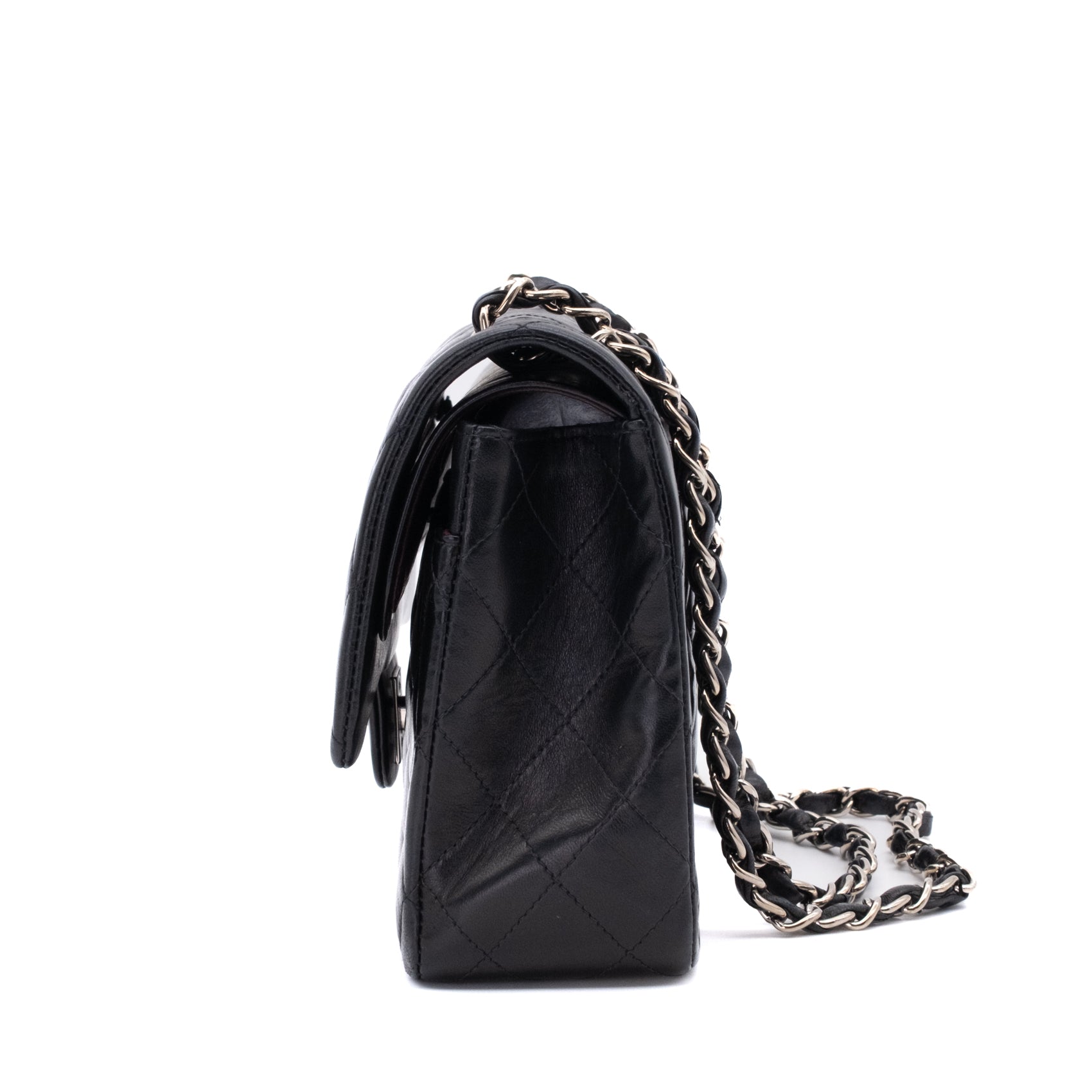 Chanel Classic Double Flap Medium Lammleder Schwarz SHW
