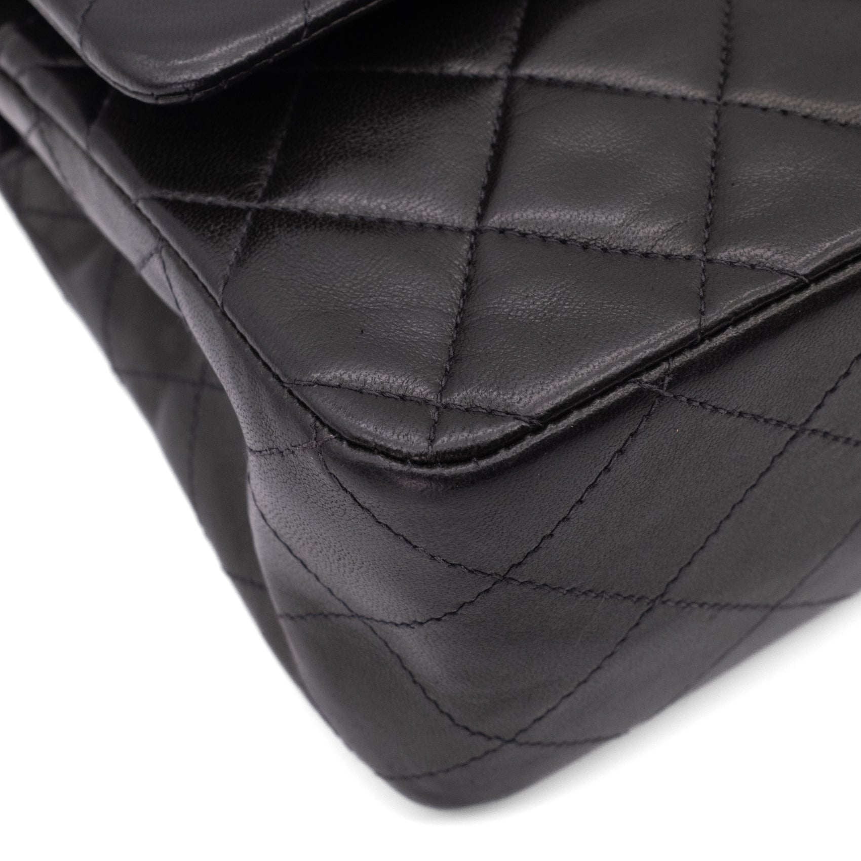 Chanel Classic Double Flap Medium Lammleder Schwarz SHW