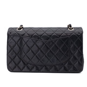 Chanel Classic Double Flap Medium Lammleder Schwarz SHW