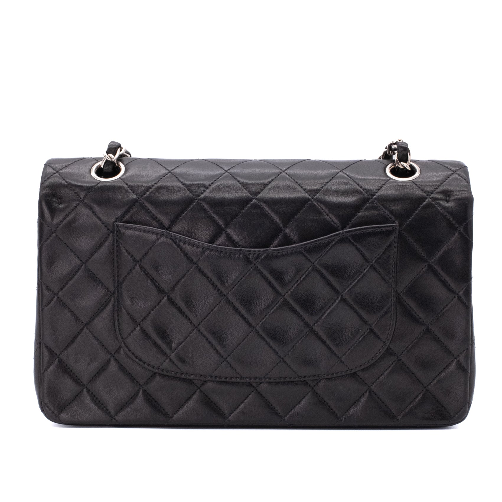 Chanel Classic Double Flap Medium Lammleder Schwarz SHW