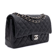 Chanel Classic Double Flap Medium Lammleder Schwarz SHW