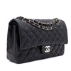 Chanel Classic Double Flap Medium Lammleder Schwarz SHW