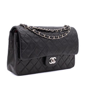 Chanel Classic Double Flap Medium Lammleder Schwarz SHW