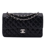 Chanel Classic Double Flap Medium Lammleder Schwarz SHW