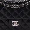 Chanel Classic Double Flap Medium Lammleder Schwarz SHW