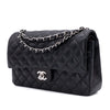 Chanel Classic Double Flap Medium Lammleder Schwarz SHW