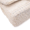 Chanel Classic Double Flap Medium White Creme Patchwork Tweed CGHW