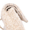 Chanel Classic Double Flap Medium White Creme Patchwork Tweed CGHW