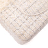Chanel Classic Double Flap Medium White Creme Patchwork Tweed CGHW