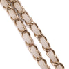 Chanel Classic Double Flap Medium White Creme Patchwork Tweed CGHW