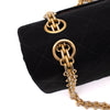 Chanel Classic Double Flap Bag Small Jersey Schwarz 24k GHW