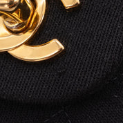 Chanel Classic Double Flap Bag Small Jersey Schwarz 24k GHW