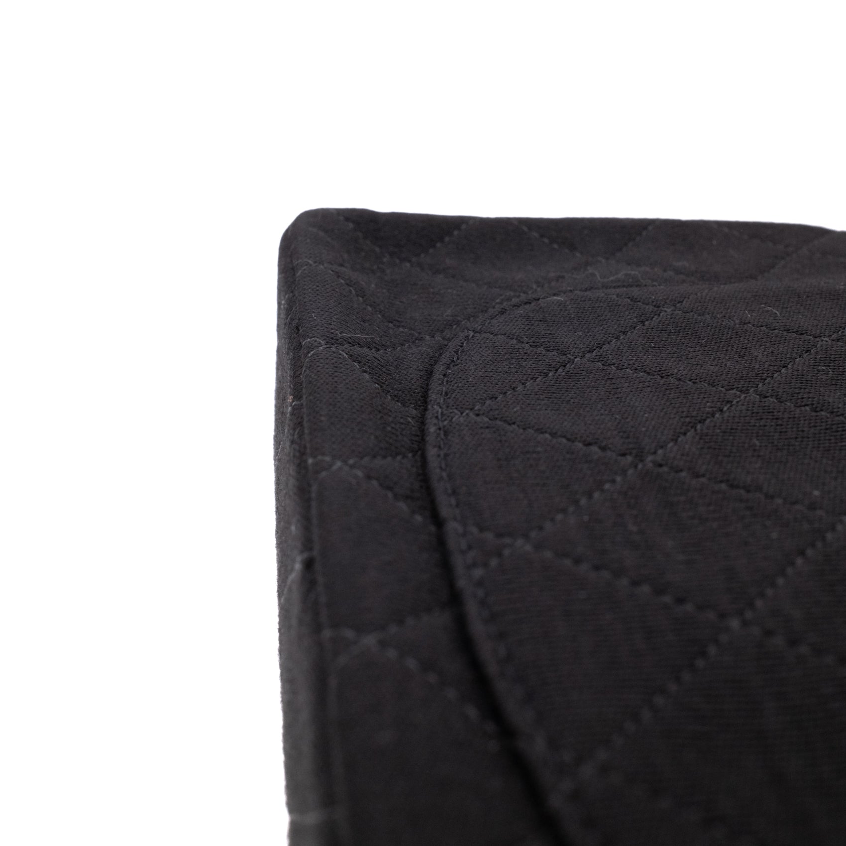 Chanel Classic Double Flap Bag Small Jersey Schwarz 24k GHW