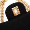 Chanel Classic Double Flap Bag Small Jersey Schwarz 24k GHW