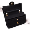 Chanel Classic Double Flap Bag Small Jersey Schwarz 24k GHW