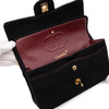 Chanel Classic Double Flap Bag Small Jersey Schwarz 24k GHW